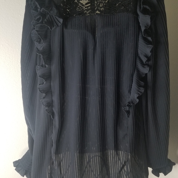 Anthropologie Pleated Ruffle Top NWT - Picture 7 of 12